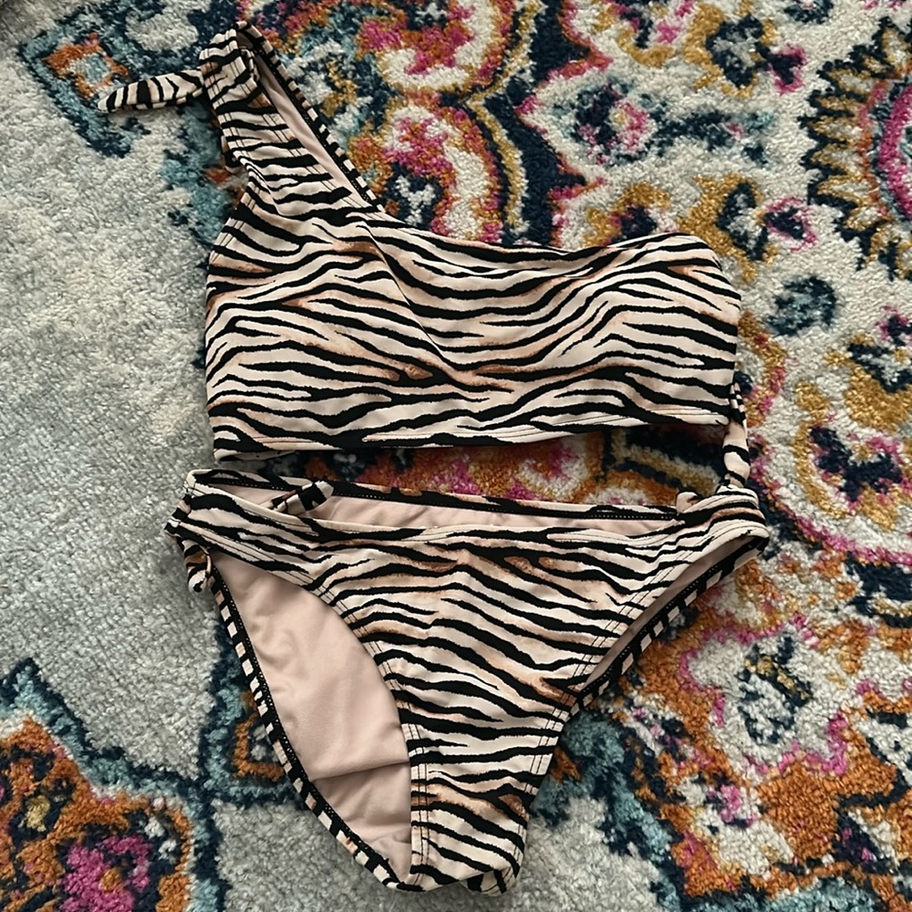 Tiger print bikini
